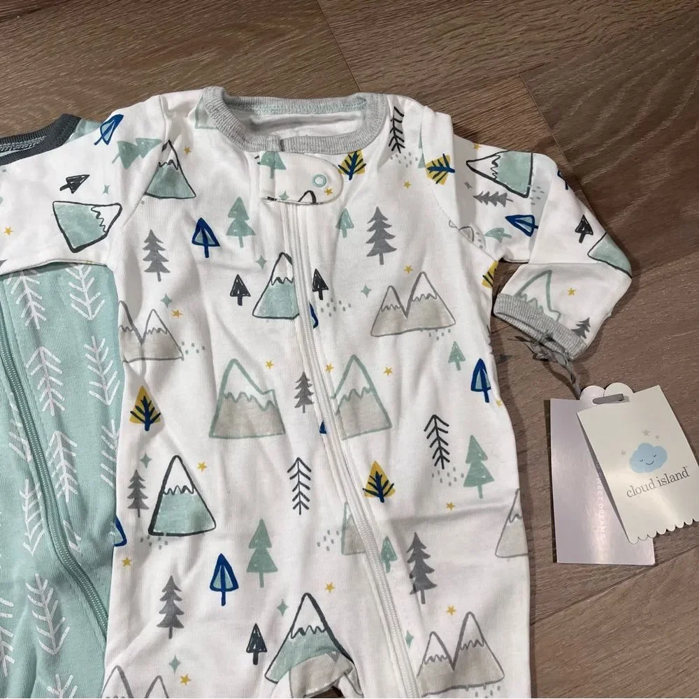 Cloud Island Kids Footless Pajamas Set PJs Unisex 0-3M